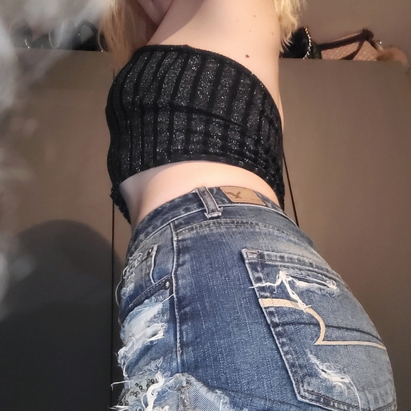 Hi-rise Festival American Eagle Short Shorts - Picture 7 of 7